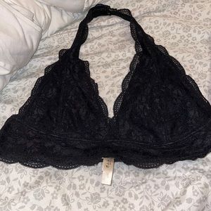 black bralette